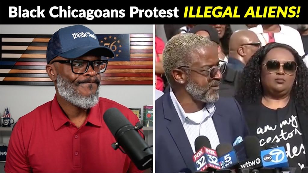 Black Chicago Residents PROTEST Against Hundreds Of Incoming Illegals!