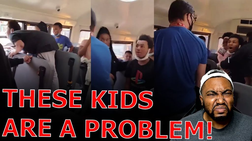 Ghetto Kids Taunt Their Teacher Off The Bus In Most Disrespectful Way Possible!