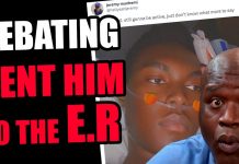 When losing a debate sends you to the hospital