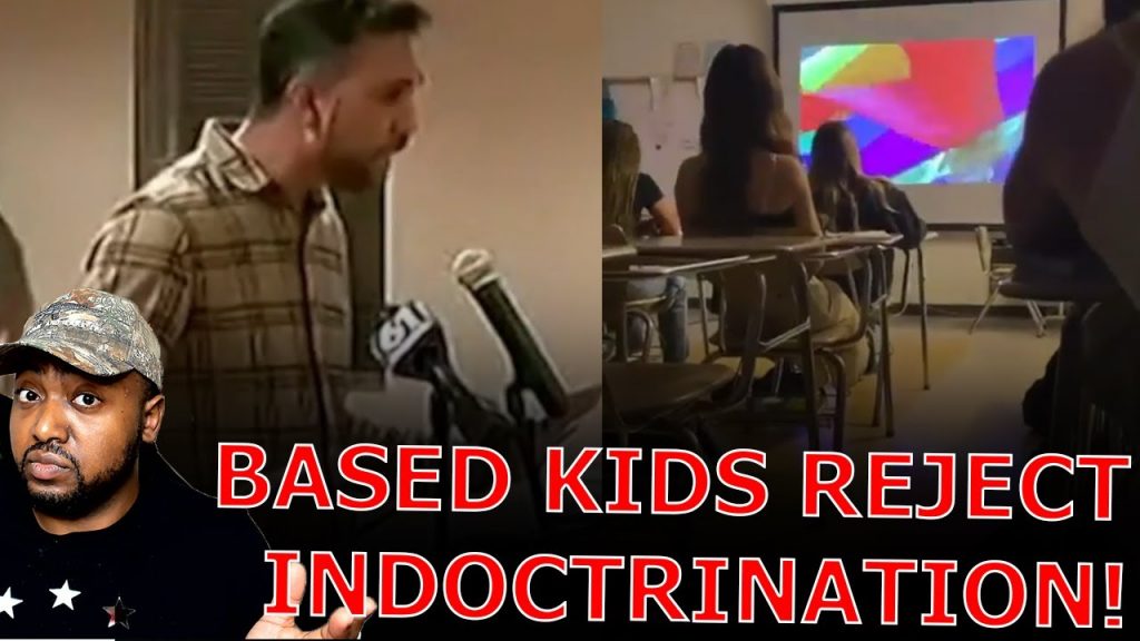 WOKE Teacher LOSES IT & THREATENS BASED Students After They BOO Pride Video Shown In Class!