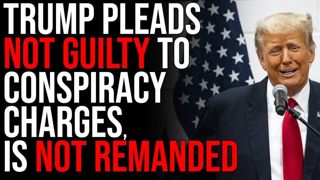 Trump Pleads NOT GUILTY To Charges, Isn’t Remanded, PROVING Charges Are Politically Motivated