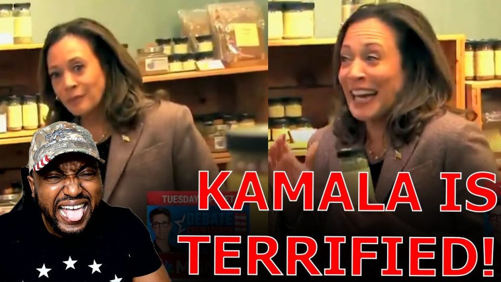 Kamala Harris FREAKS OUT After Confronted On Debating Trump At Anti GOP Store During STAGED Event!