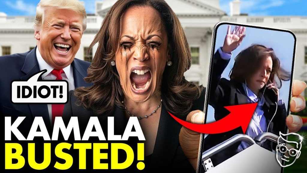 Kamala CAUGHT! FAKES Phone Call with Wired Headphones to HIDE From Press | HUMILIATING