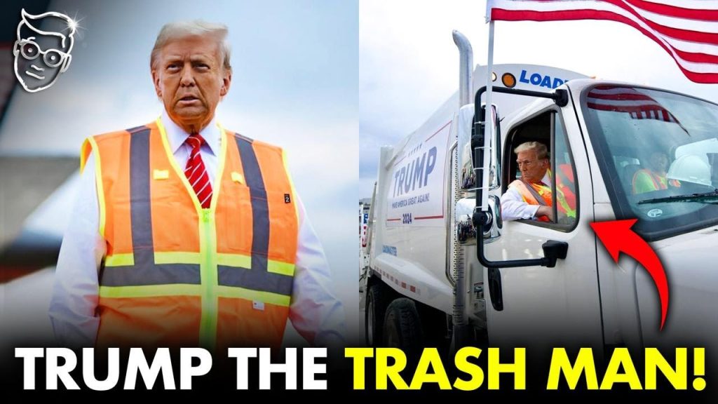 Trump Drives TRASH TRUCK Into Campaign Event After Biden Calls Americans ‘Garbage’