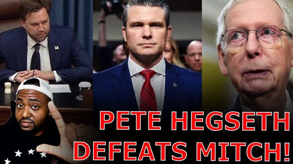 Pete Hegseth DEFEATS Mitch McConnell To Become Defense Secretary After JD Vance Tiebreaking Vote!