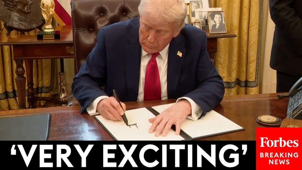 BREAKING NEWS: President Trump Signs Executive Order To Establish Sovereign Wealth Fund For The U.S.