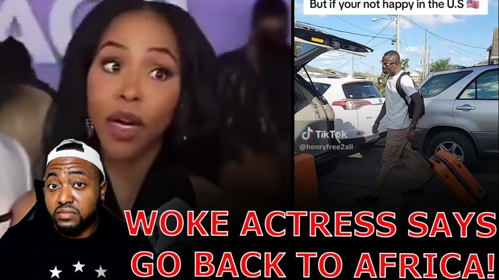 WOKE Black Hollywood Actress DECLARES Black People NEED TO EVACUATE America Over Trump Presidency!